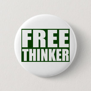Freethinker 6 Cm Round Badge