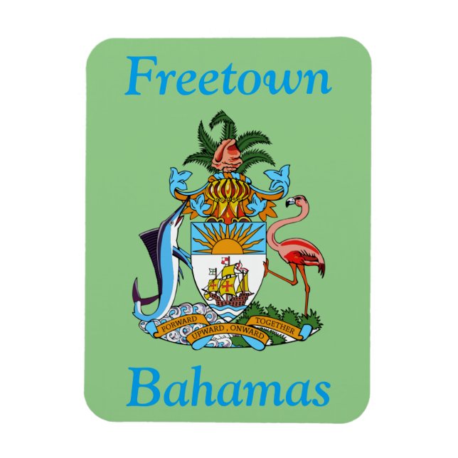 Freetown, Bahamas with Coat of Arms (Eleuthera) Magnet (Vertical)
