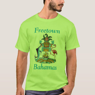 Freetown, Bahamas with Coat of Arms (Eleuthera) T-Shirt
