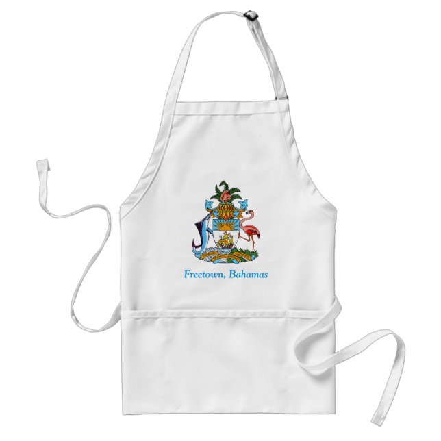 Freetown, Bahamas with Flamingo (Eleuthera) Standard Apron (Front)