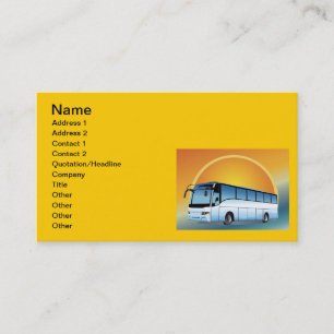 FreeVector-Bus Transportation travel touring Business Card