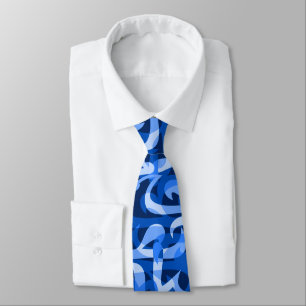 Freeway Abstract Retro Two-Side Print Tie