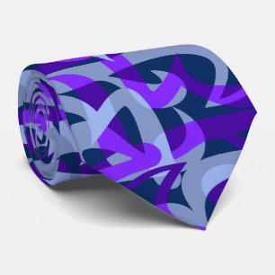 Freeway Abstract Retro Two-Side Print Tie