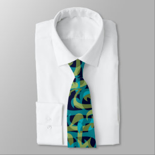 Freeway Abstract Retro Two-Side Print Tie