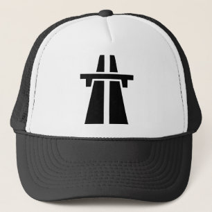 Freeway, Motorway, Autobahn - Black Trucker Hat