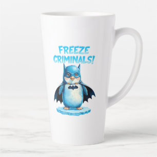 Freeze Criminals - Dark Penguin Latte Mug