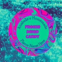 Freeze Dried Candy Colourful Cool Custom Label
