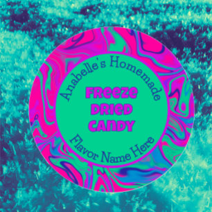 Freeze Dried Candy Colourful Cool Custom Label