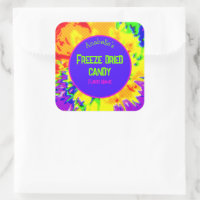 Freeze Dried Candy Colourful Personalised Label