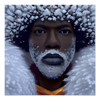 Freeze Man Black King Melanin Bruh Brother Poster