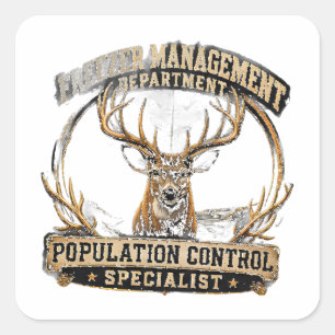 Freezer Management Department - Population Control Square Sticker