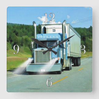 Freezer Truck Lorry-Drivers Wall Clock