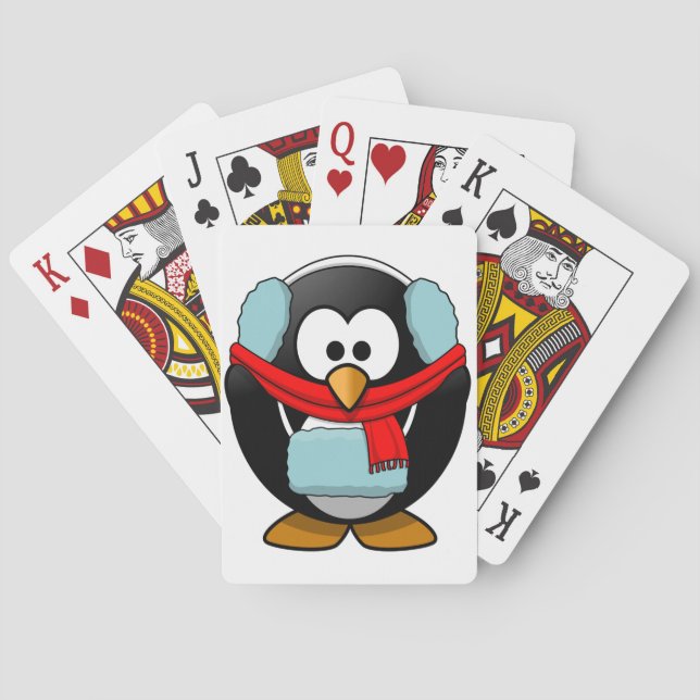 Freezing Penguin Playing Cards (Back)