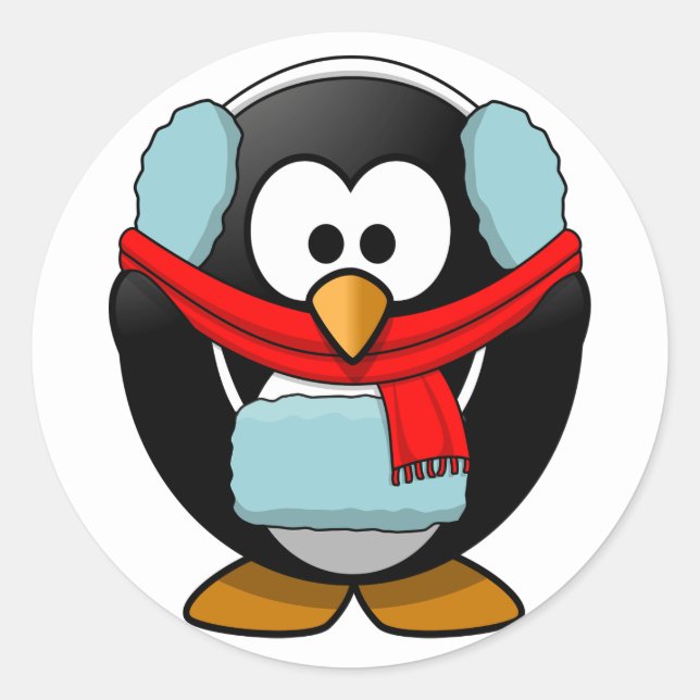 Freezing Penguin Stickers (Front)