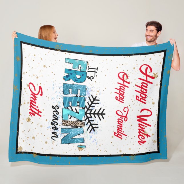 Freezing Season Customise Fleece Blanket (In Situ)