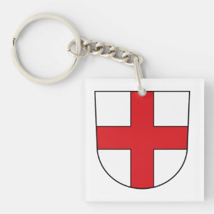 Freiburg Breisgau city emblem Germany symbol cross Key Ring