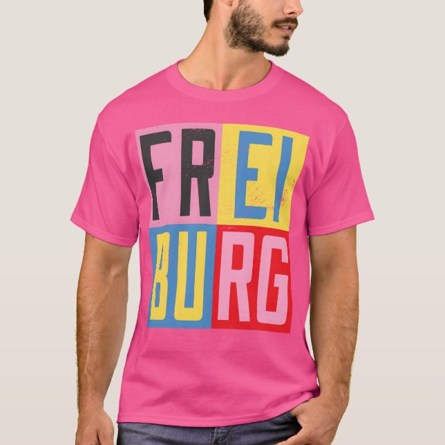 Freiburg cities design gift T-Shirt (Front)