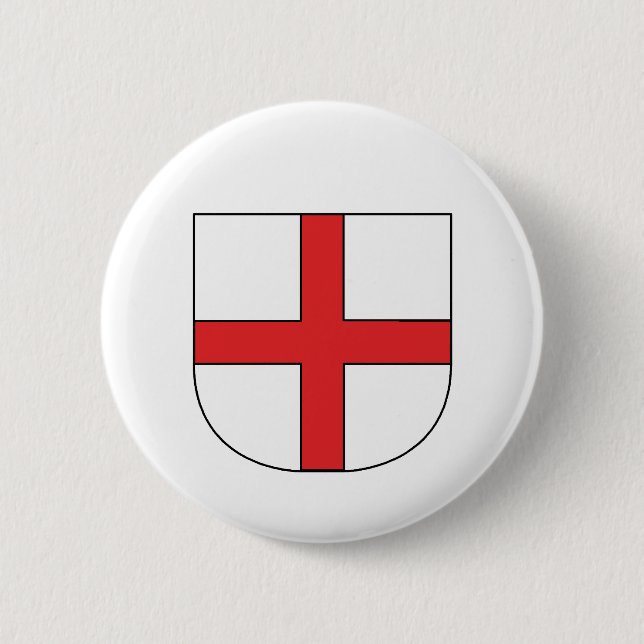 Freiburg Coat of Arms 6 Cm Round Badge (Front)