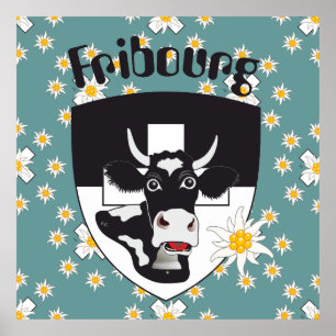 Freiburg Fribourg Switzerland Suisse Poster