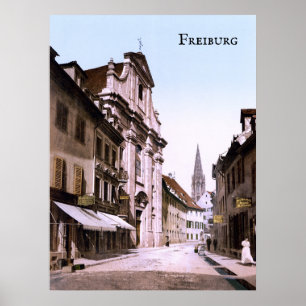 Freiburg im Breisgau in the 19th century Poster