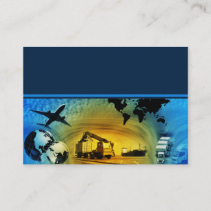Freight Logistics Template Business Card Duo