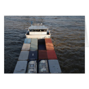 Freight ship on the Meuse, Rotterdam