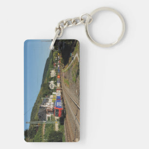 freight train at Lorch am Rhein Key Ring