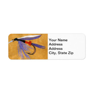 "Freight Train" Trout Fly Return Address Label