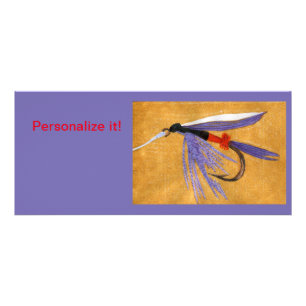 "Freight Train" wet fly fly tying fly fishing art Rack Card