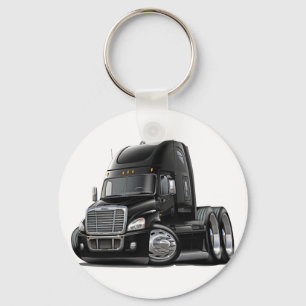 Freightliner Cascadia Black Truck Key Ring