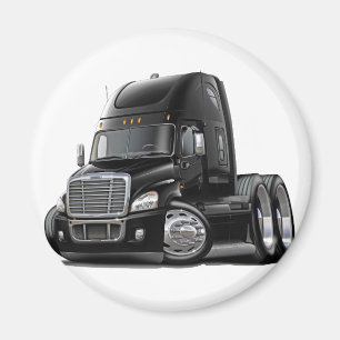 Freightliner Cascadia Black Truck Magnet