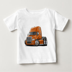 Freightliner Cascadia Orange Truck Baby T-Shirt