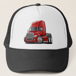 Freightliner Cascadia Red Truck Trucker Hat