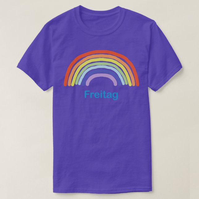 Freitag Friday Rainbow T-Shirt (Design Front)