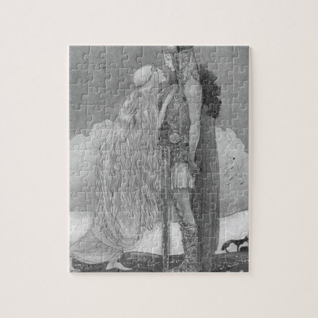 Freja and Svipdag by John Bauer Jigsaw Puzzle (Vertical)