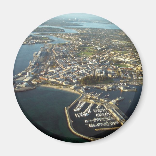 Fremantle Harbour, Western Australia Magnet (Front)