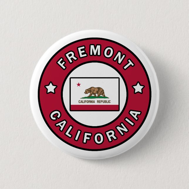 Fremont California 6 Cm Round Badge (Front)