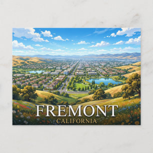 Fremont California Travel Scenic Cityscape Postcard