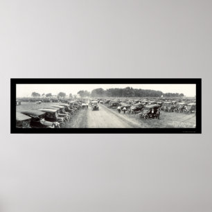 Fremont, NE Auto Show Photo 1916 Poster