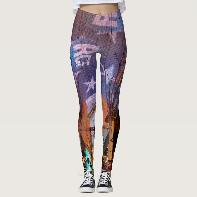 Fremont Street Experience Leggings (Front)