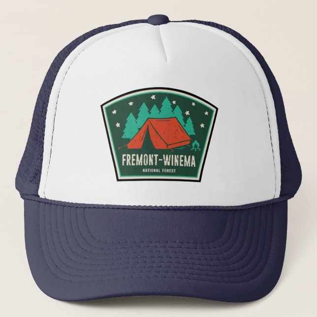 Fremont-Winema National Forest Camping Trucker Hat (Front)