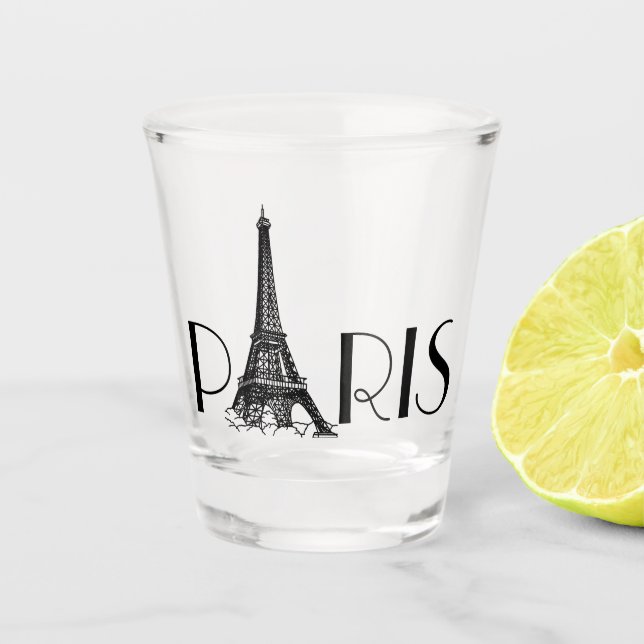 French Accent Shot Glass (Front)