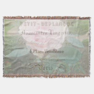 French Accent Throw Blanket
