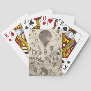 French Advertisement For Balloon Manufacturer Playing Cards