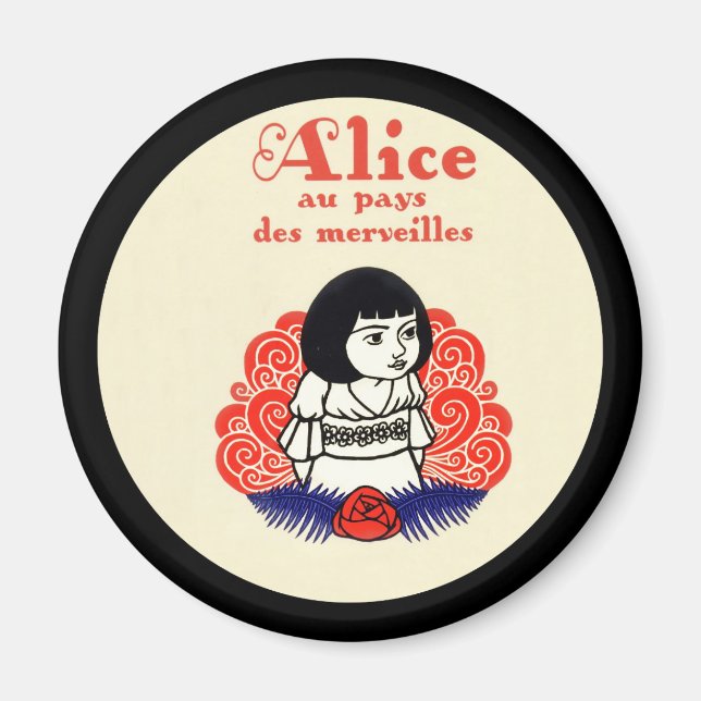 French Alice Book Cover Magnet (Front)