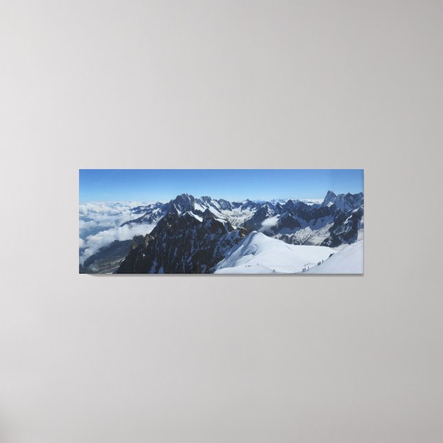 French Alps Chamonix Panorama Canvas Print (Front)