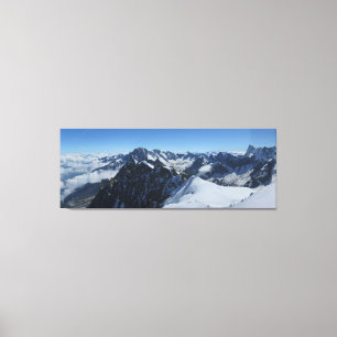 French Alps Chamonix Panorama Canvas Print