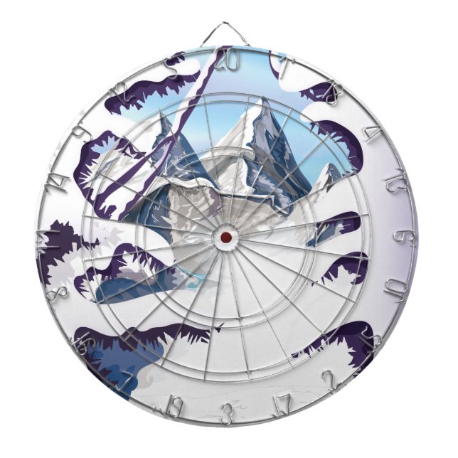 French Alps Dartboard (Front)