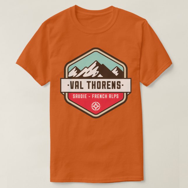 French Alps Val Thorens Resort T-Shirt (Design Front)