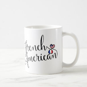 French American Entwined Hearts Mug